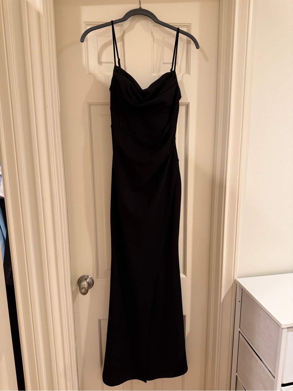 Windsor Black Cowl Neck Maxi Dress
